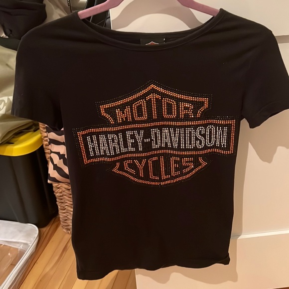 Harley tee with Bling - Picture 1 of 2